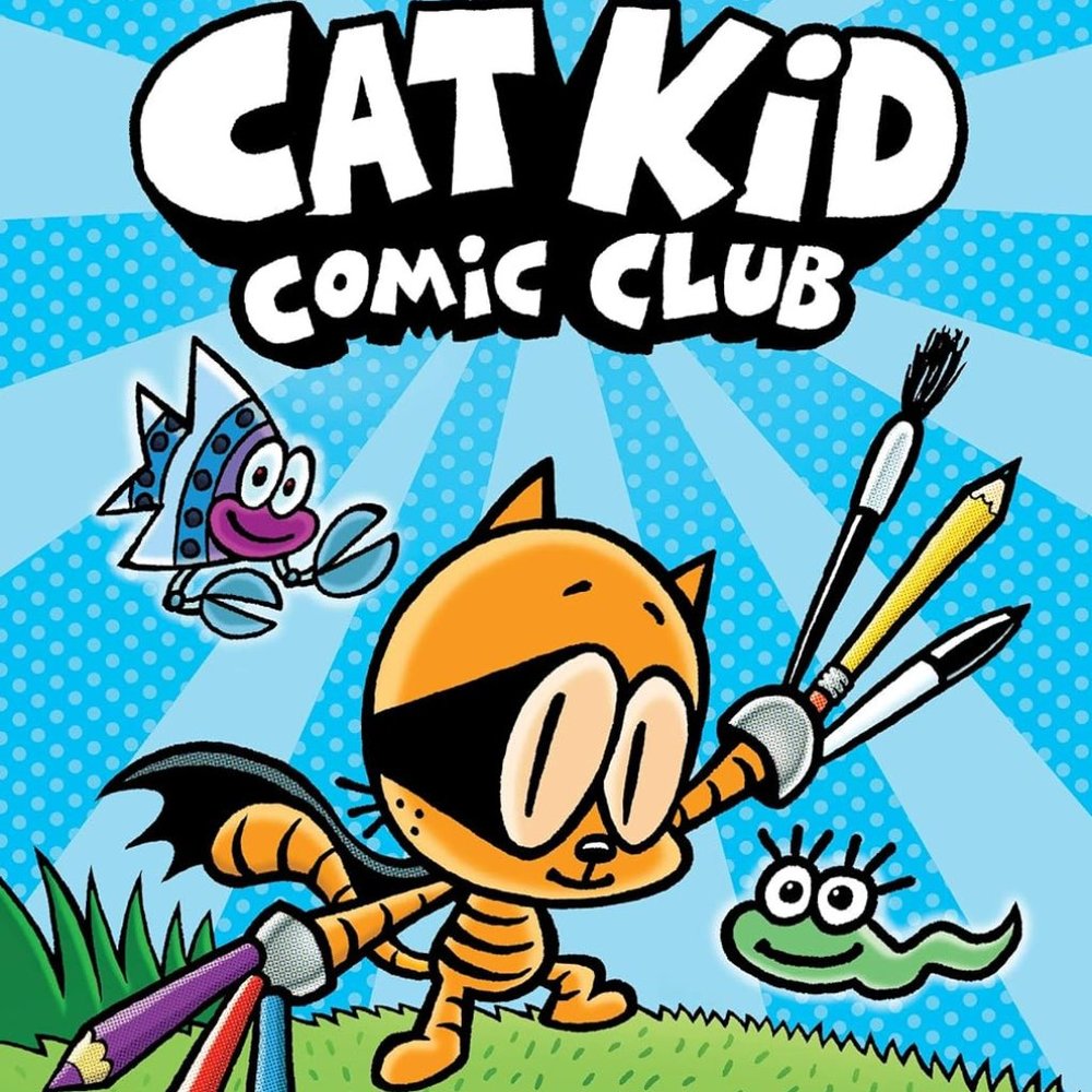 Hardcover book "Cat Kid Comic Club: A Graphic Novel"